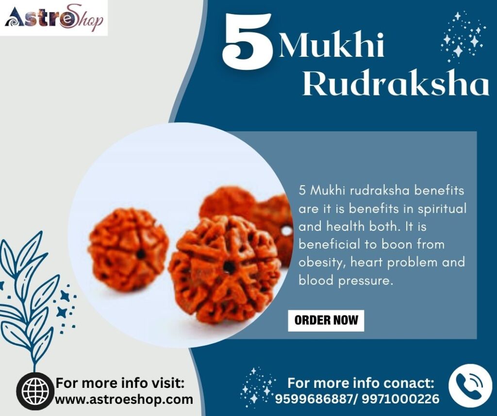 5 mukhi rudraksha benefits