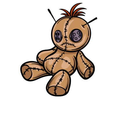 How to draw a voodoo doll