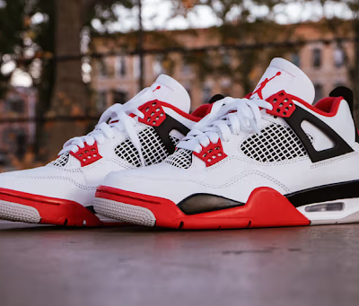fire red Jordan 4